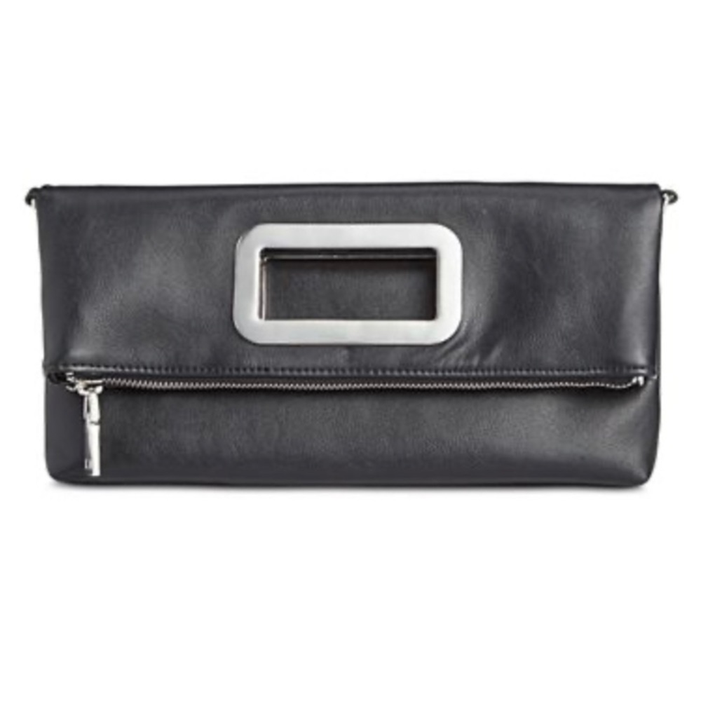 Snake embossed INC Open Handle Clutch Crossbody - Picture 2 of 7